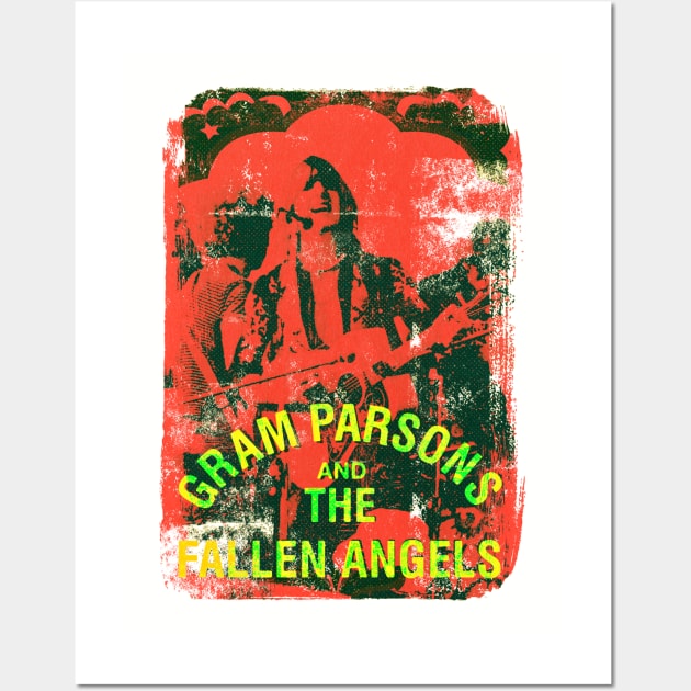 gram parsons and the fallen angels Wall Art by HAPPY TRIP PRESS